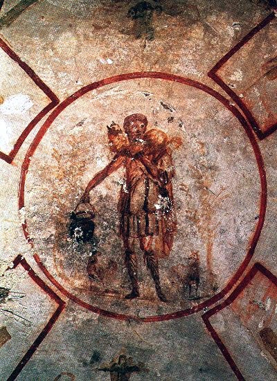 Dionysus with halo